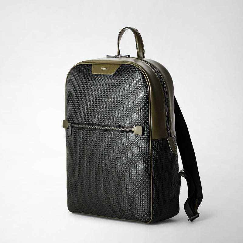 Backpack in stepan - eclipse black/moss green