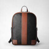 Backpack in stepan 72 - black/cuoio