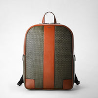 BACKPACK IN STEPAN Kaki/Cuoio
