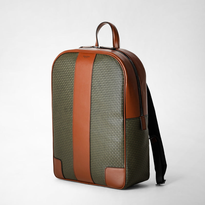 Backpack in stepan - kaki/cuoio