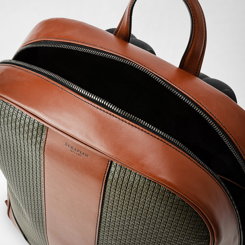 Backpack in stepan - kaki/cuoio
