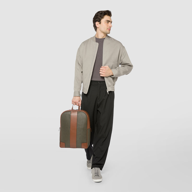 Backpack in stepan - kaki/cuoio