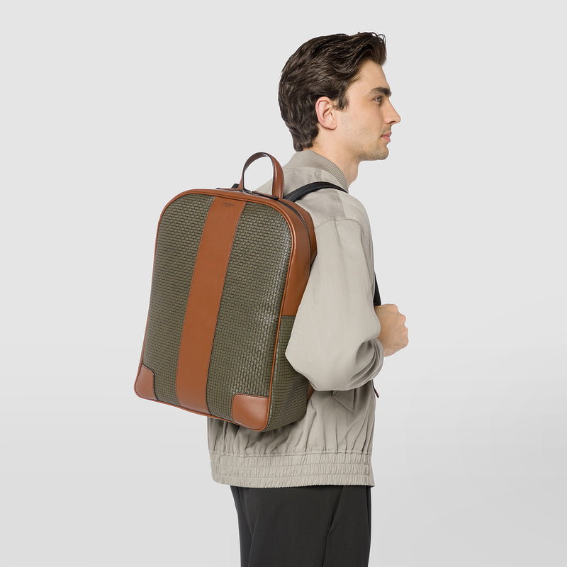 Backpack in stepan - kaki/cuoio