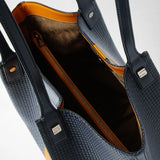 Stepan製vertical secretトートバッグ  - ocean blue/navy/sunrise