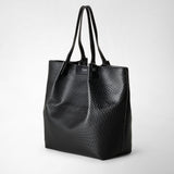 Stepan製vertical secretトートバッグ - black/eclipse black