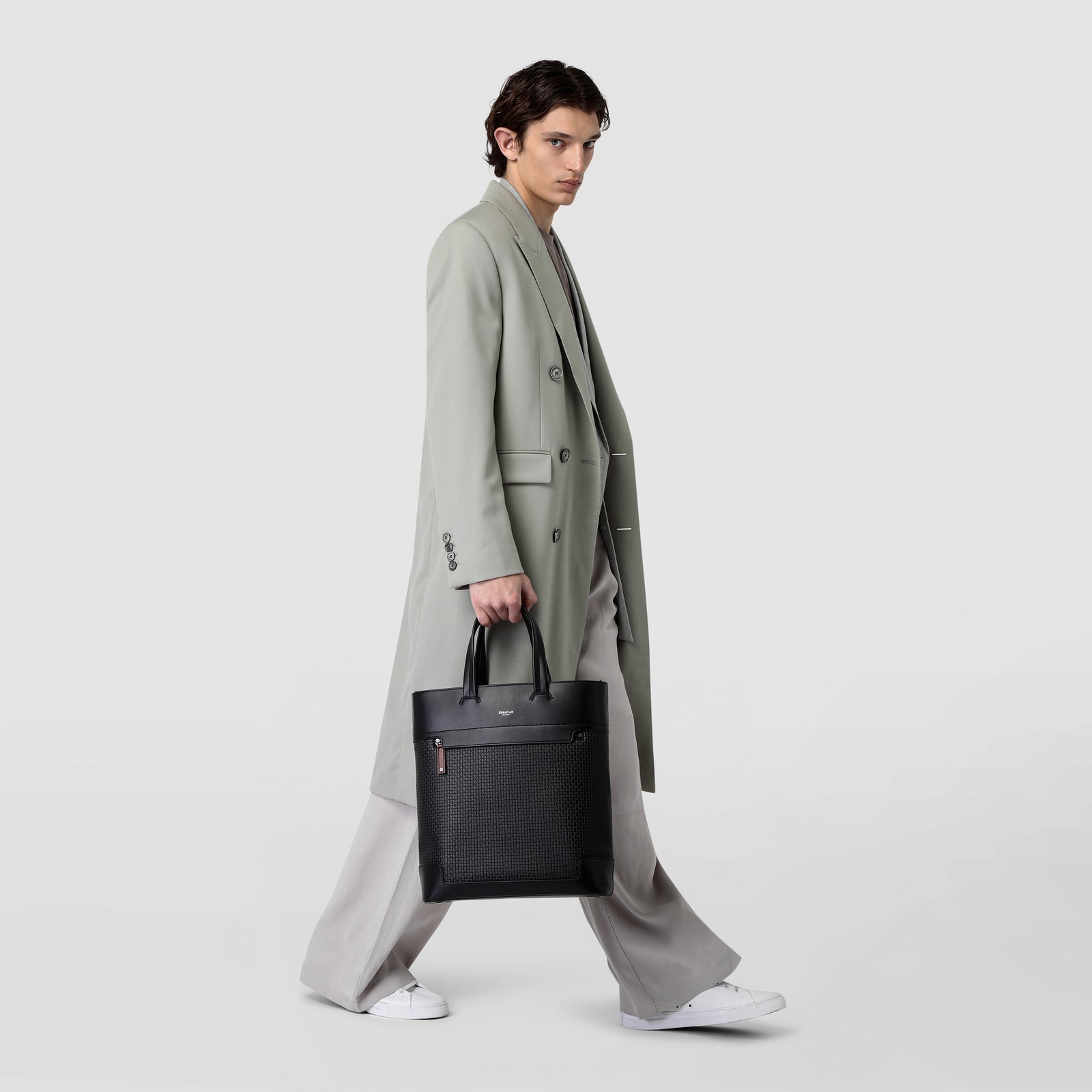 VERTICAL TOTE BAN IN STEPAN 72 – Serapian Boutique Online