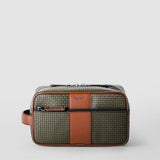 Washbag in stepan 72 - kaki/cuoio