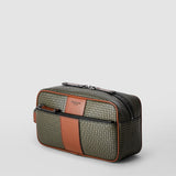 Washbag in stepan 72 - kaki/cuoio