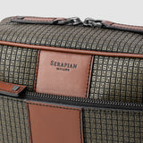 Washbag in stepan 72 - kaki/cuoio