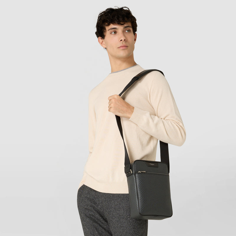Sacoche north south en stepan - asphalt gray/black