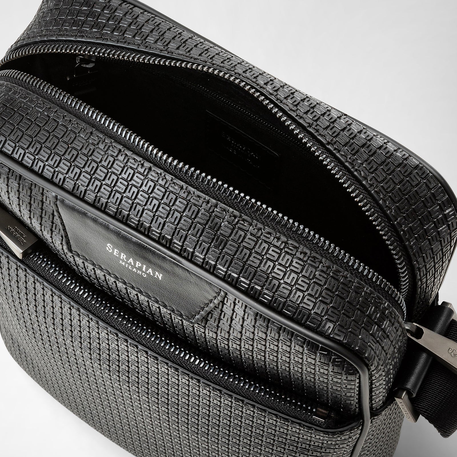 North South Crossbody in Black Stepan