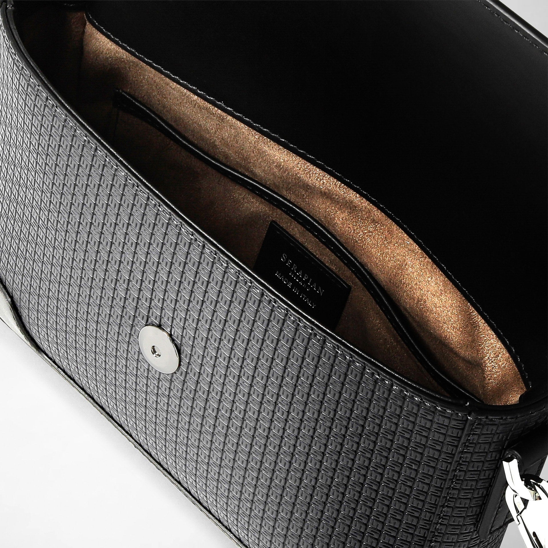 Flap messenger bag in stepan asphalt