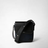 Stepan製スモールflapメッセンジャーバッグ - ocean blue/black