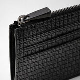 Zip card case in stepan - black/black eclipse