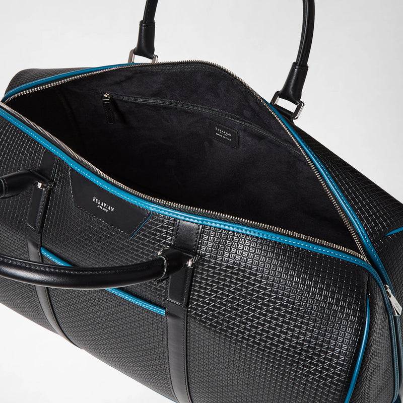 Holdall in stepan - black/petrol
