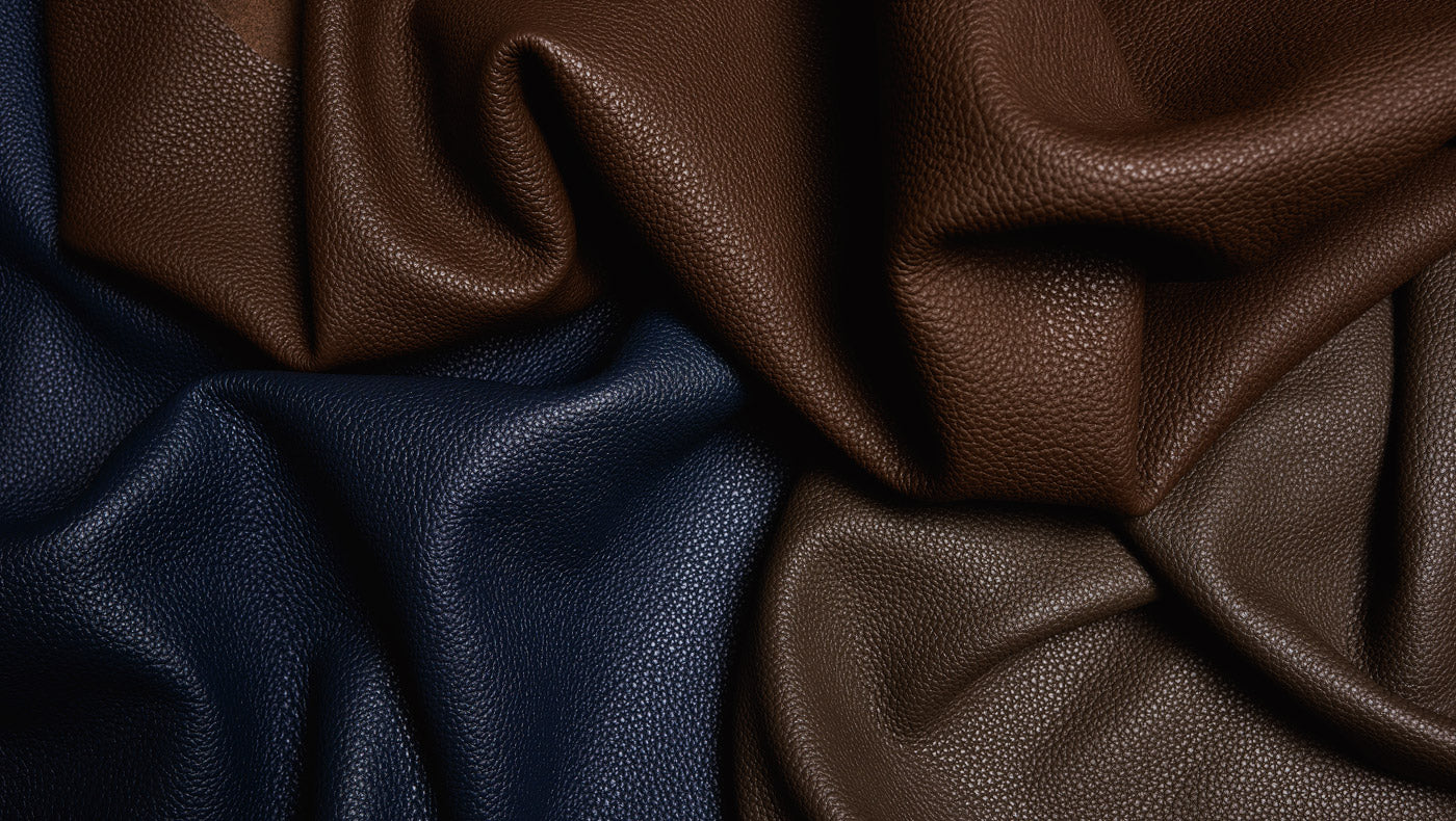  Cachemire leather detail - Serapian
