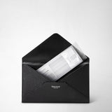 Pouch in cachemire leather - black