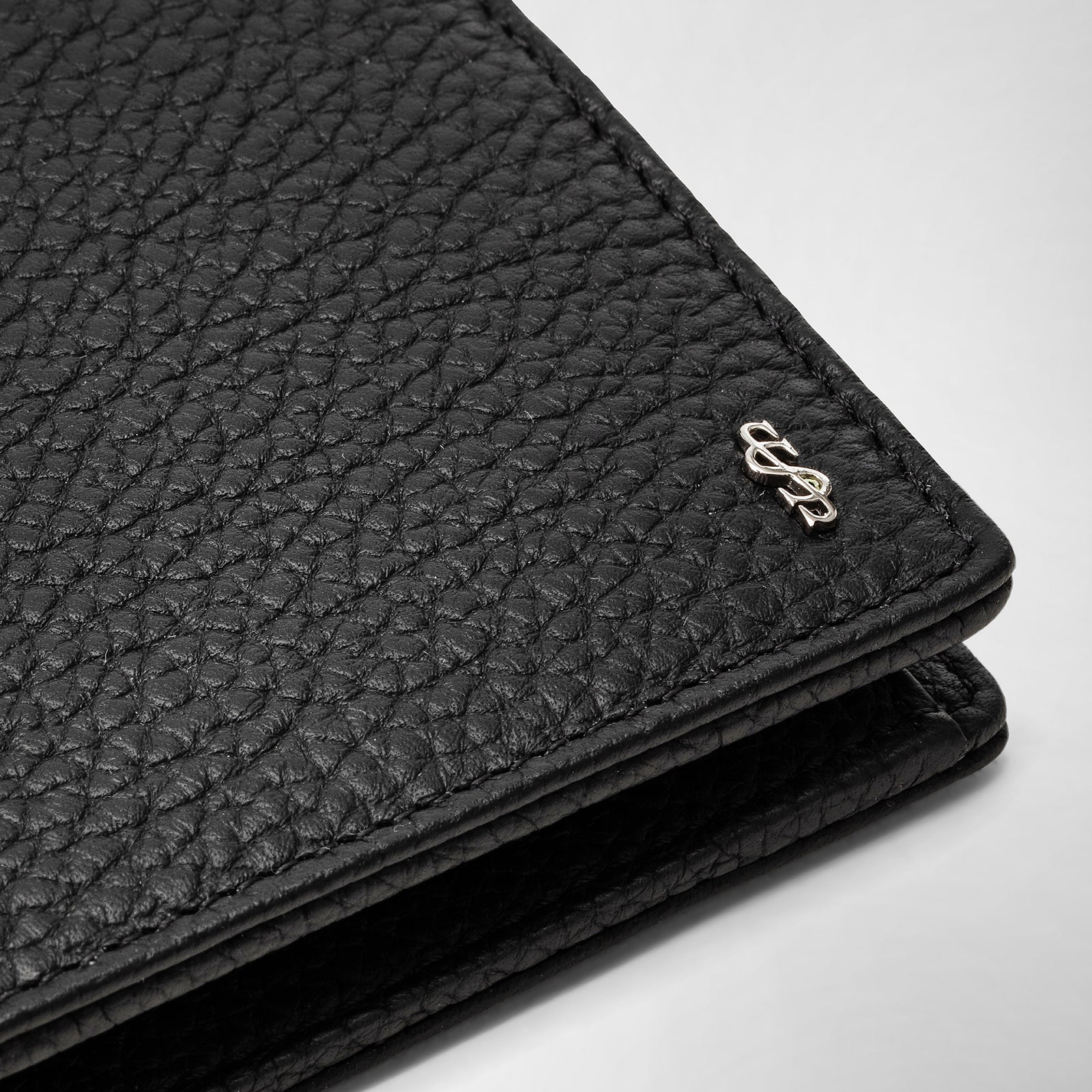 4-card wallet coin pouch cachemire leather black