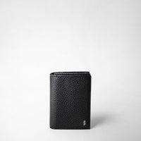 BUSINESS CARD CASE IN CACHEMIRE LEATHER Black
