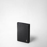 Business card case in cachemire leather - black