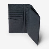 Coat wallet in cachemire leather - blue