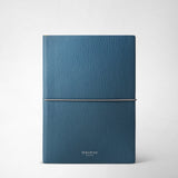 Notebook in cachemire leather - indigo