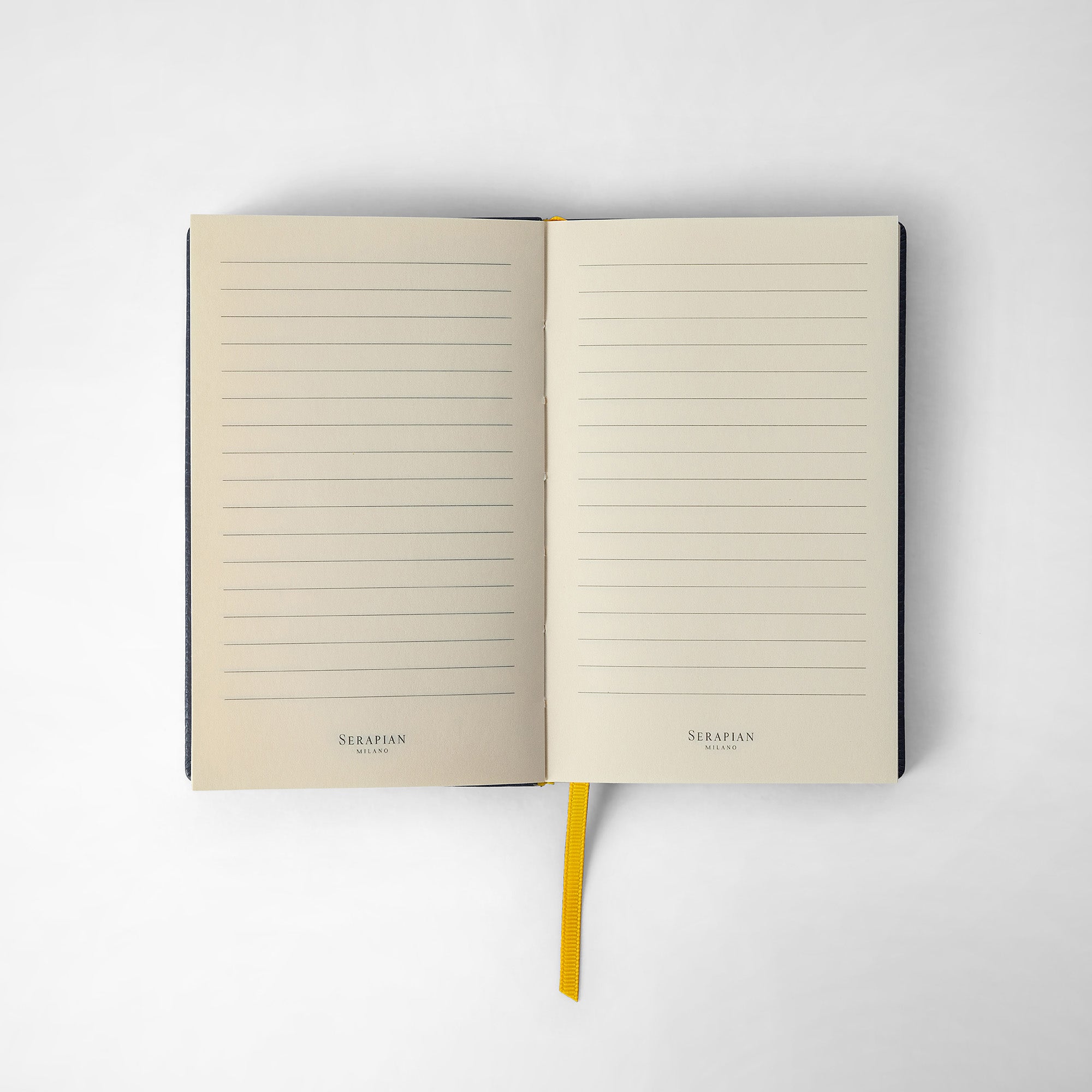 Notebook in Avio Blue Tumbled Calfskin
