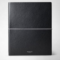 LARGE NOTEBOOK IN CACHEMIRE LEATHER Black