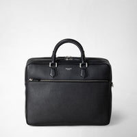 LARGE BRIEFCASE IN CACHEMIRE LEATHER Black