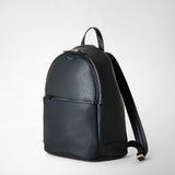 Backpack in cachemire leather - navy blue