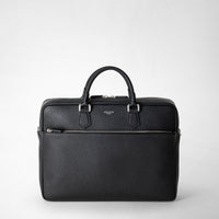 SLIM BRIEFCASE IN CACHEMIRE LEATHER Black