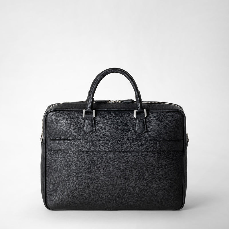 SLIM BRIEFCASE IN CACHEMIRE LEATHER – Serapian Boutique Online