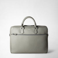 SLIM BRIEFCASE IN CACHEMIRE LEATHER Cement