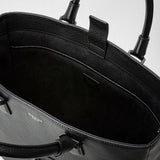 Quattordici tote bag in cachemire leather - eclipse black