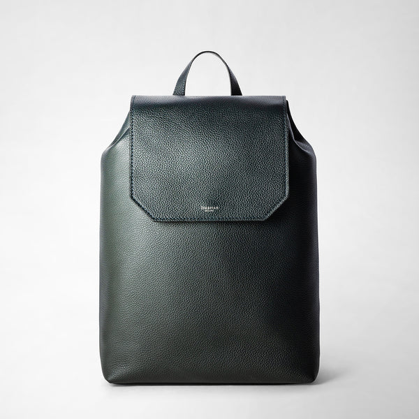 Day backpack in cachemire leather navy blue Serapian Boutique Online
