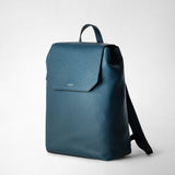 Day backpack in cachemire leather - denim blue