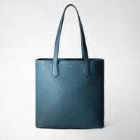 DAY TOTE BAG IN CACHEMIRE LEATHER Denim Blue