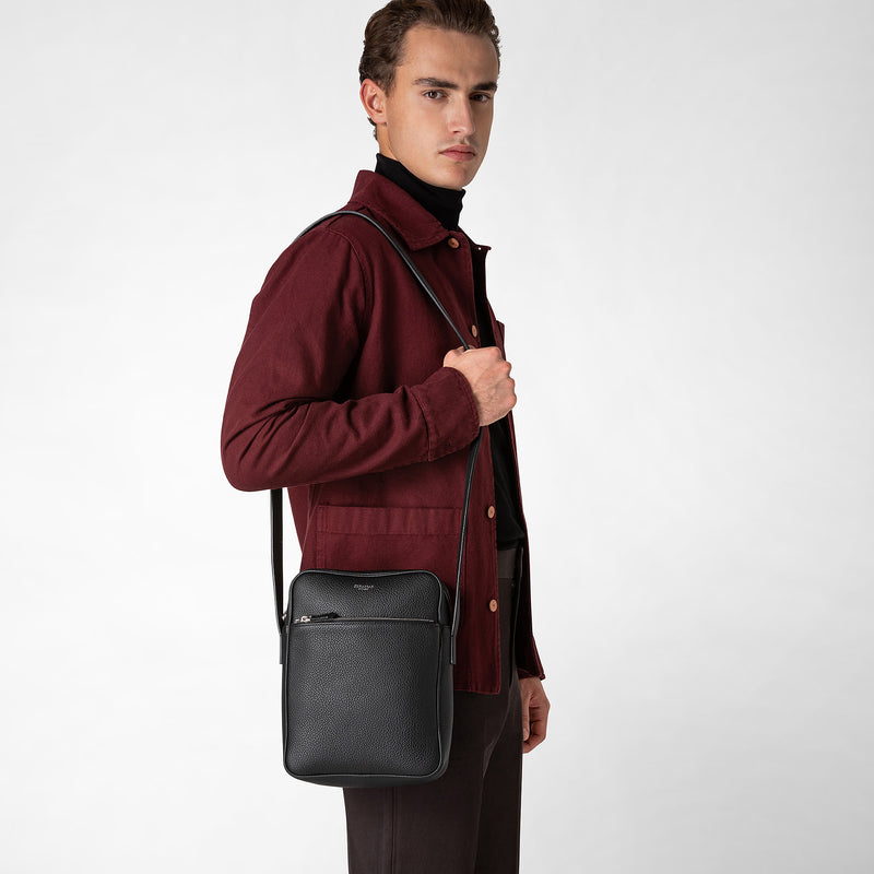 Serapian Men's Cachemire Leather Crossbody Bag