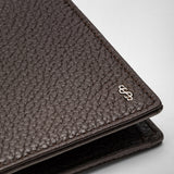 4-card billfold wallet with coin pouch in cachemire leather - espresso