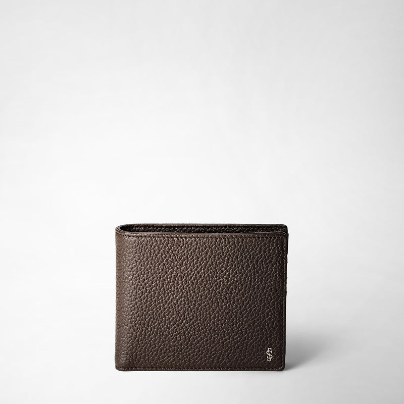 8-card billfold wallet in cachemire leather - espresso