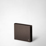 8-card billfold wallet in cachemire leather - espresso