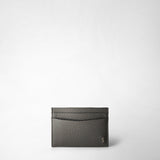 4-card holder in cachemire leather - asphalt