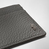 4-card holder in cachemire leather - asphalt