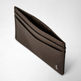 4-card holder in cachemire leather - espresso