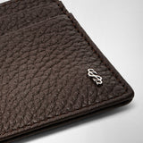 4-card holder in cachemire leather - espresso