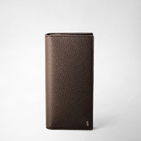 COAT WALLET IN CACHEMIRE LEATHER Espresso