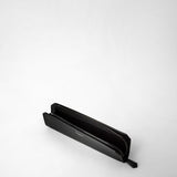 Pencil case in cachemire leather - eclipse black