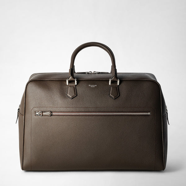 Medium Weekender in Espresso Tumbled Calfskin