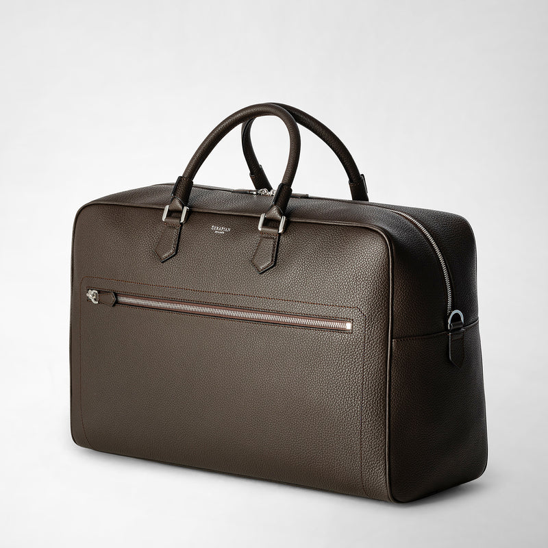 Medium weekender in cachemire leather - espresso