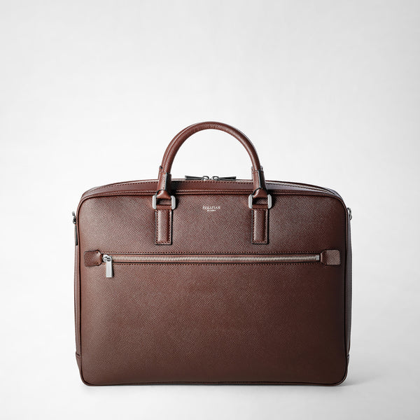 Borsa business slim in pelle evoluzione - burgundy